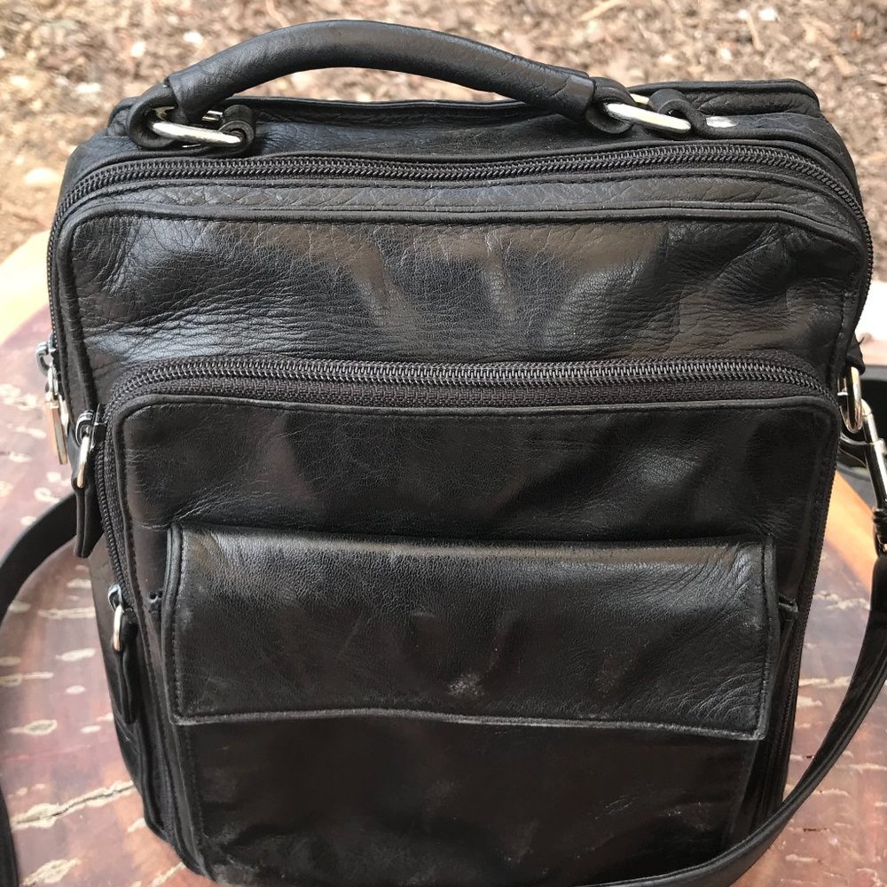 PERLINA-Blk-Leather-Crossover-Wallet-Organizer